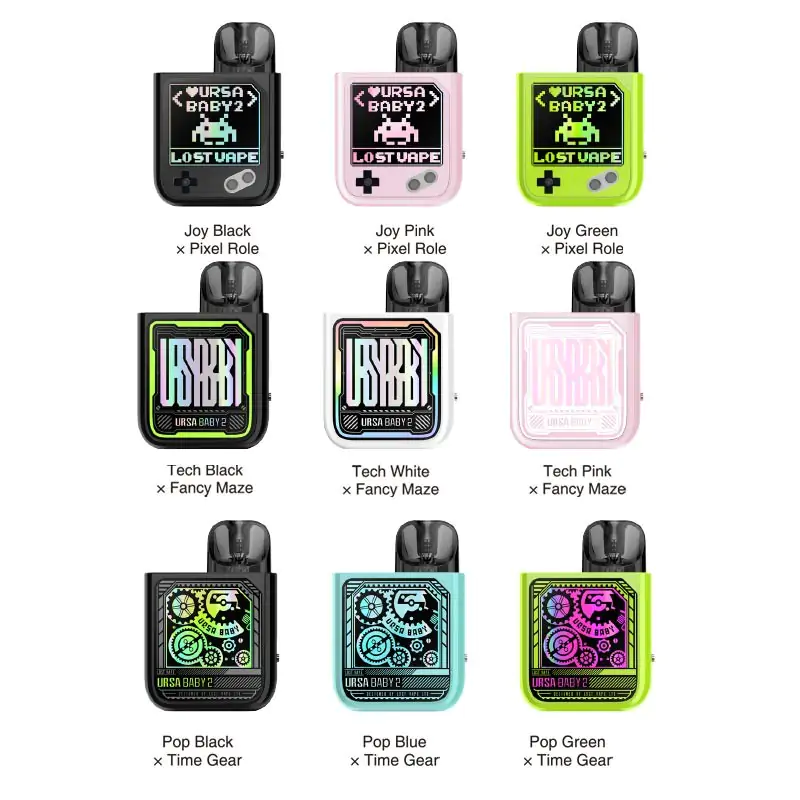 Lost Vape Ursa Baby 2 (Joy Black Pixel Role)